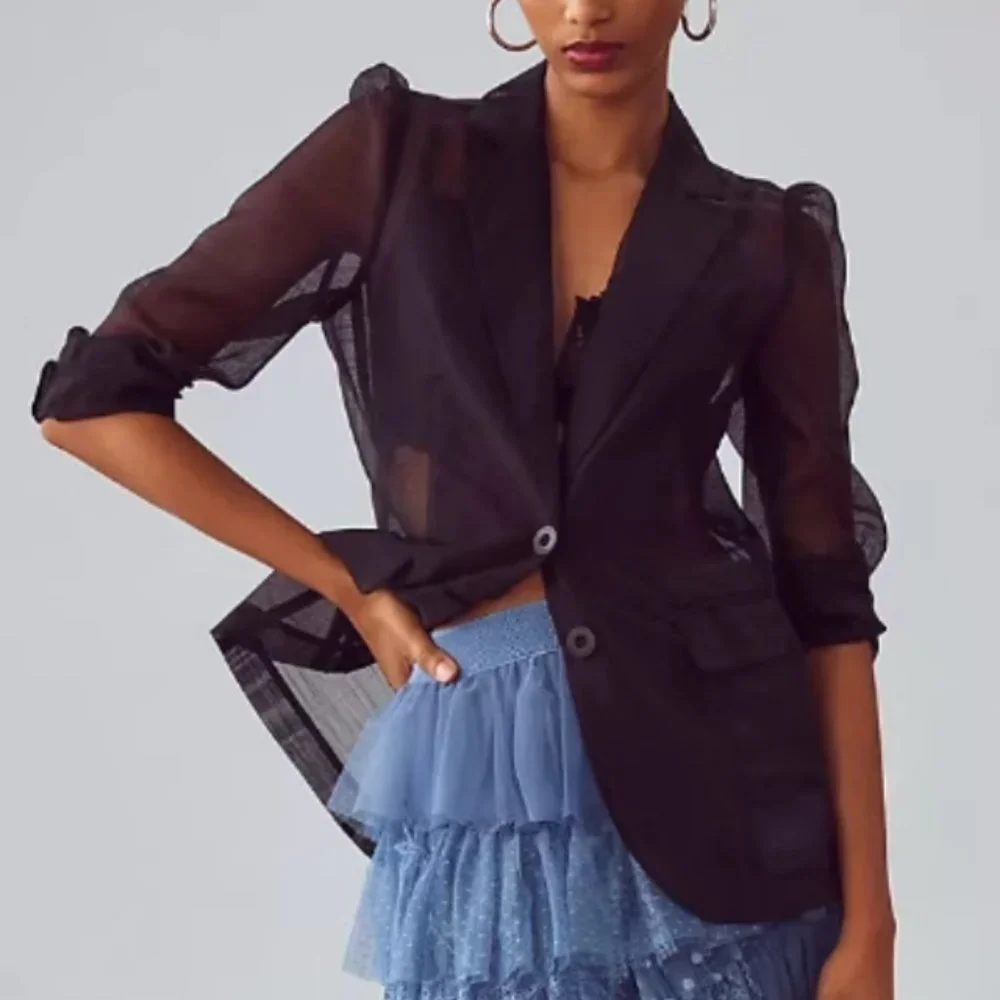 Anthropologie Dolan Sheer Blazer Small